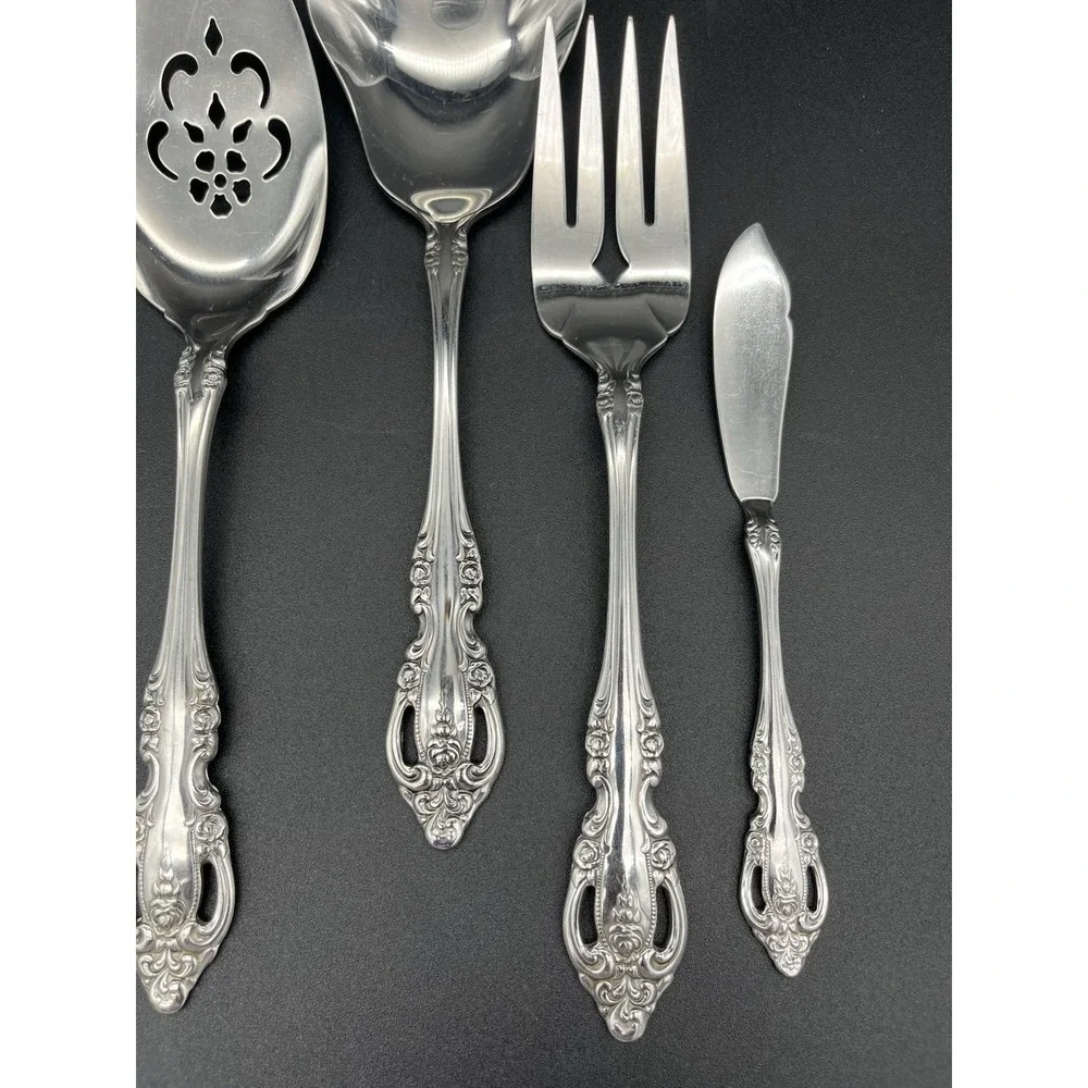 Brahms 7 Piece Hostess Set Stainless By Oneida Silver